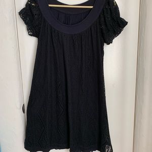 Black Lace Crochet Sundress size m